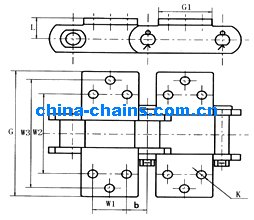 Engineering steel bushing chain attachment S1028 S110 S111 S131 S150 S188