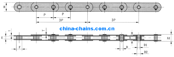 Escalator step-chains PT135HP