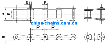 Agricultural roller chains and attachments S32 S42 S45 52 S55 S62 S77 S88 A550 A620