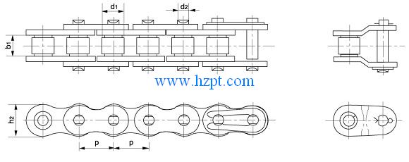 Chain,Chains,Double roller chain,Three rows of roller chain,Single-row roller chain