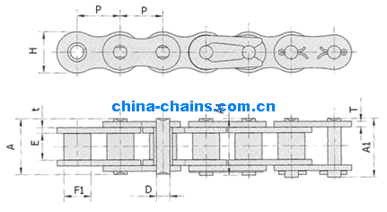 Other Simplex Roller Chains 04BH A06B-2 415 415H 415B 415BF1 415BF3 415BF5 415BF7 423 478 170GSX 08BF 12BV 12BH 12BHF1 12BF14 16BF1 16BF2 16BF5 16BH 850HSA 24BH 32AF2 32AT 